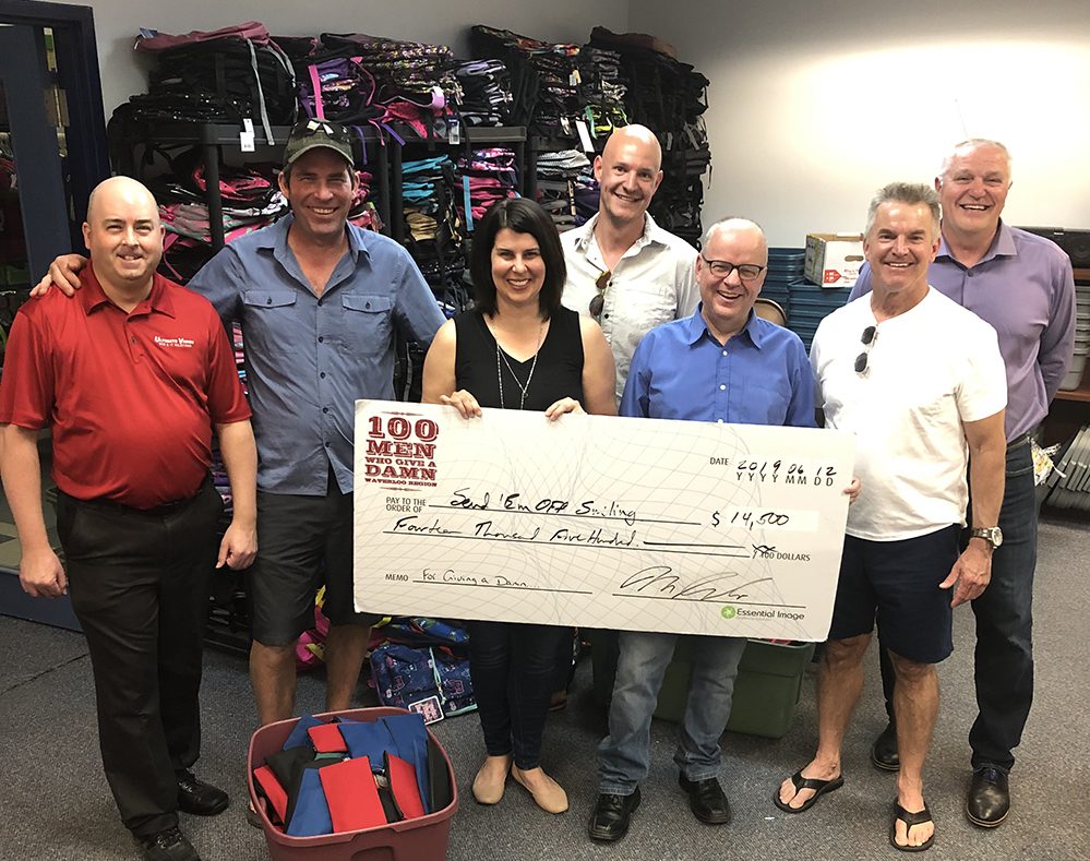 Group photo of our donation to "Send em of Smiling"