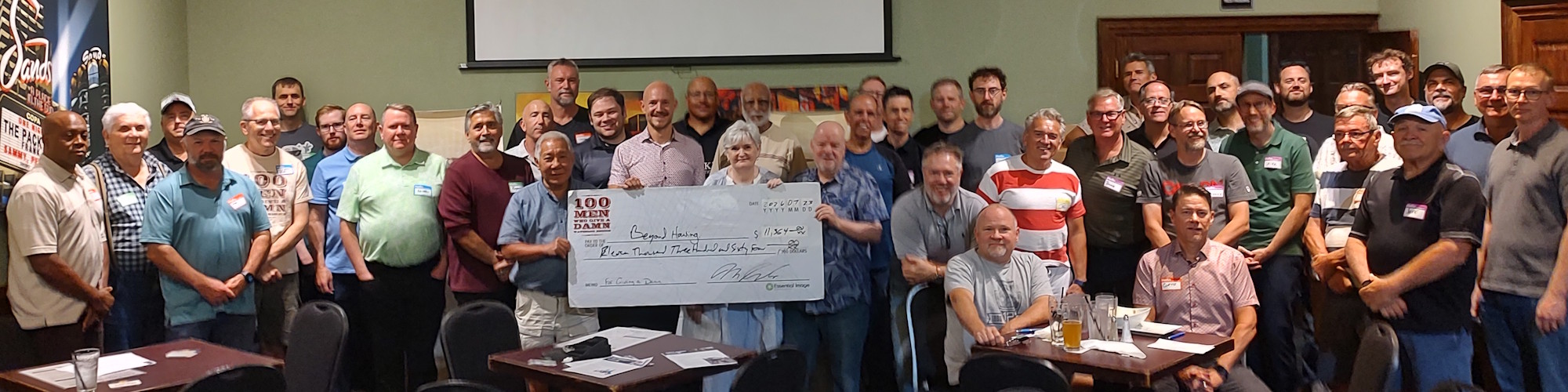 BIG Cheque Presentation of $11,364 to Beyond Housing